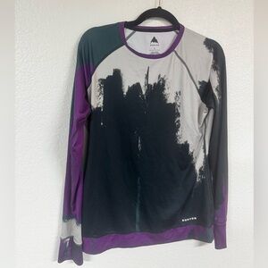 Burton Baselayer Top Womens Large Forest Chalk